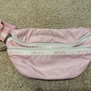 LeSportsac Pink and White Crossbody Bag